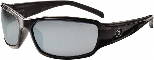 Ergodyne 51042 Safety Glass: Uncoated, Silver Lenses, Full-Framed, UV Protection Image