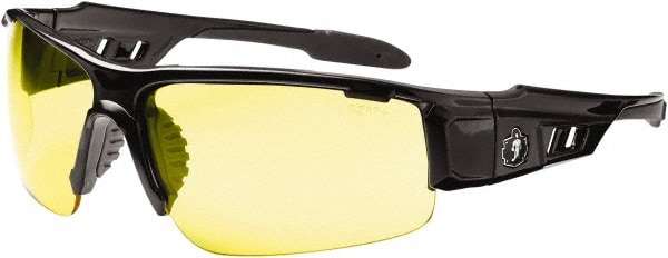 Ergodyne 52050 Safety Glass: Uncoated, Yellow Lenses, Full-Framed, UV Protection Image