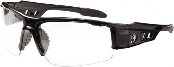 Safety Glass: Uncoated, Clear Lenses, Full-Framed, UV Protection