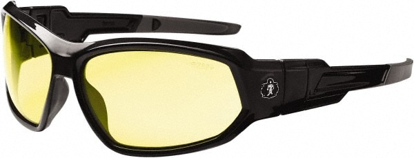 Ergodyne 56050 Safety Glass: Uncoated, Yellow Lenses, Full-Framed, UV Protection Image