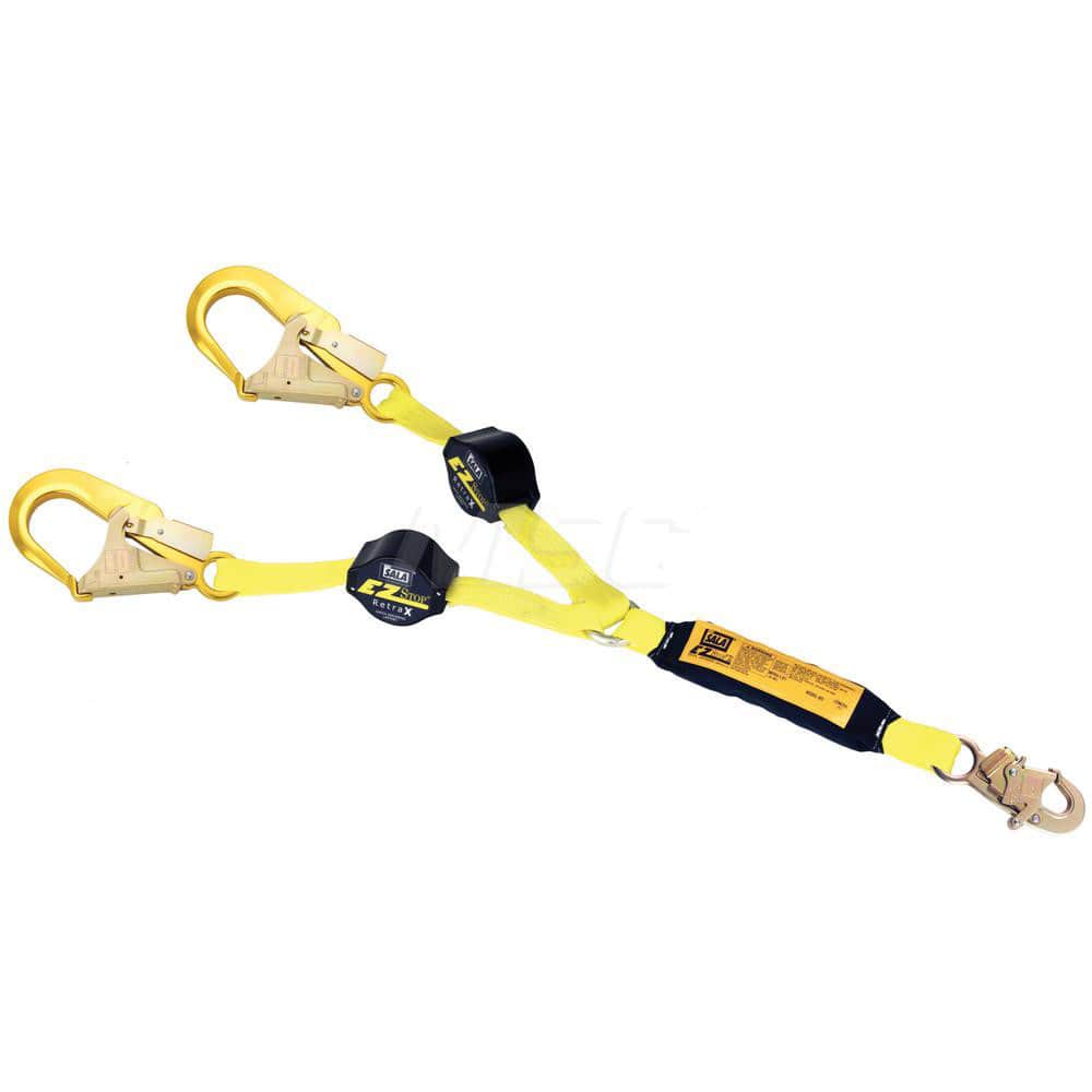 Lanyards & Lifelines; Load Capacity: 310lb; 141kg ; Lifeline Material: Polyester ; Capacity (Lb.): 310 ; End Connections: Snap Hook ; Maximum Number Of Users: 1 ; Anchorage Connection: Rebar Hook