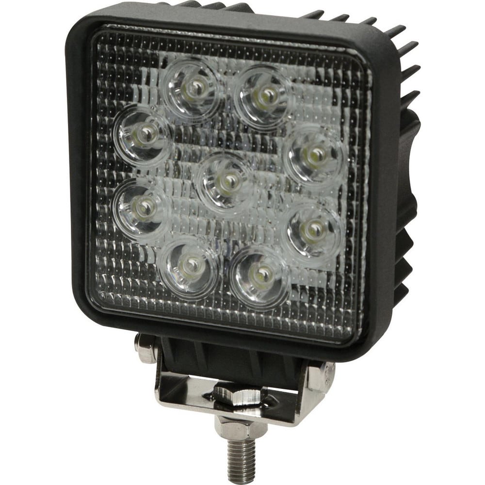 Auxiliary Lights; Light Type: LED Work Light; Auxiliary Light; Back-Up Light; Dome Light; Heavy Duty LED Work Truck Light; Mounted Light ; Amperage Rating: 1.3000 ; Light Technology: LED ; Color: Black ; Material: Aluminum ; Voltage: 12-24 VDC