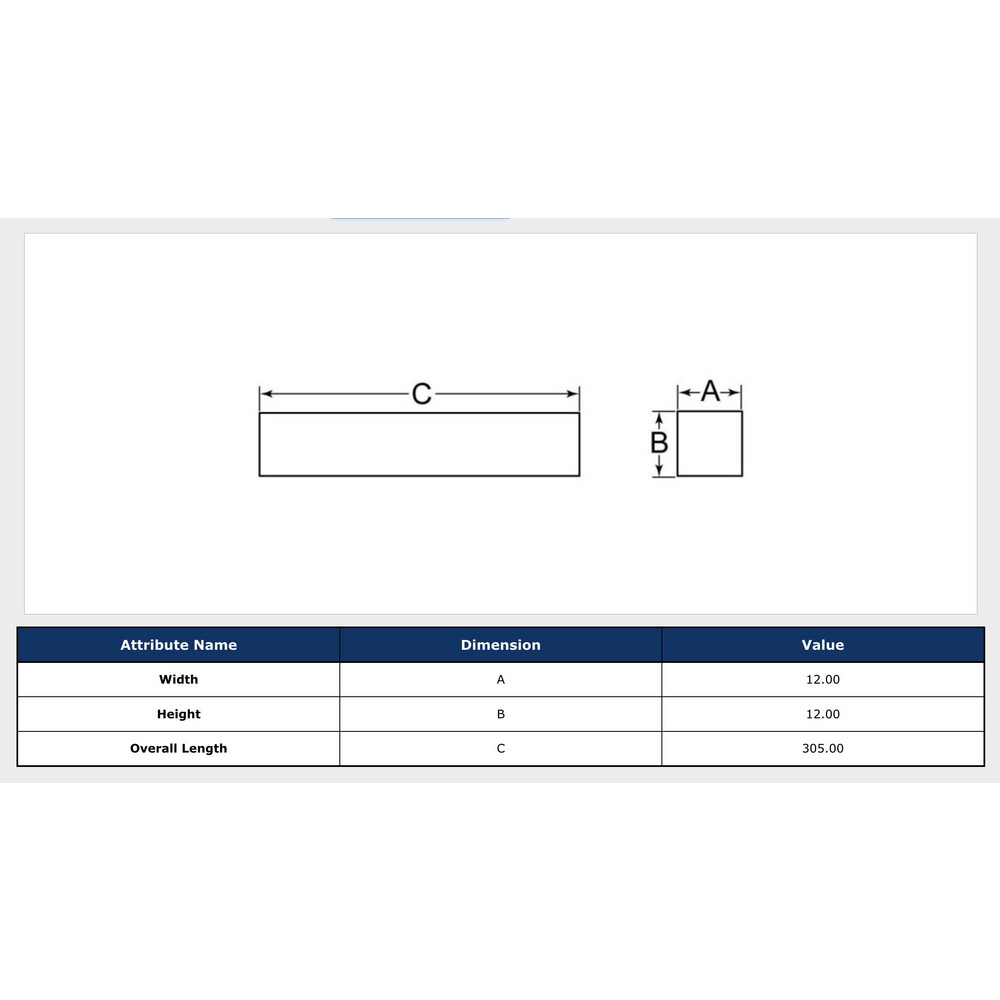 MakAKey Key Stock; Key Stock Type Undersized; Material Stainless Steel; Finish Plain