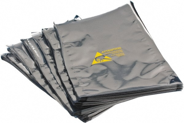 Clear Metalized Static Shield Bag: 3 mil Thick, 6" OAW