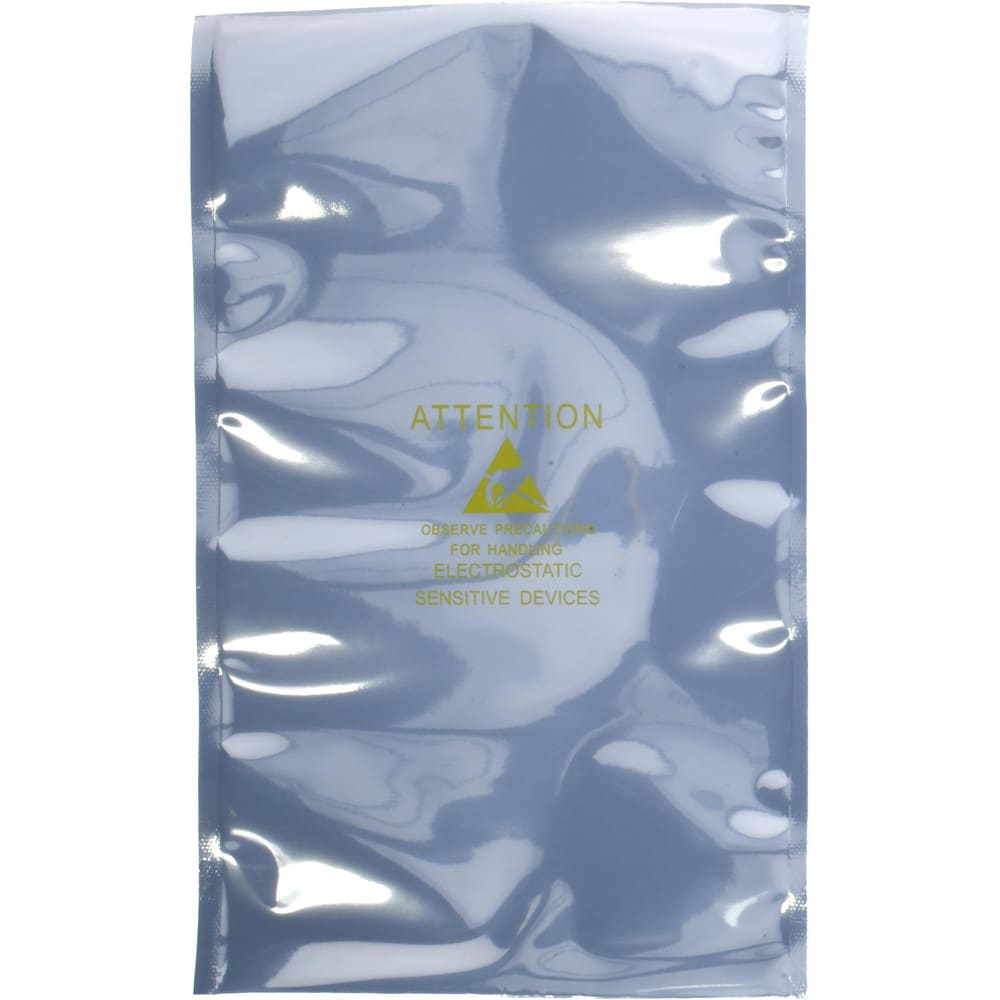 Clear Metalized Static Shield Bag: 3 mil Thick, 6" OAW