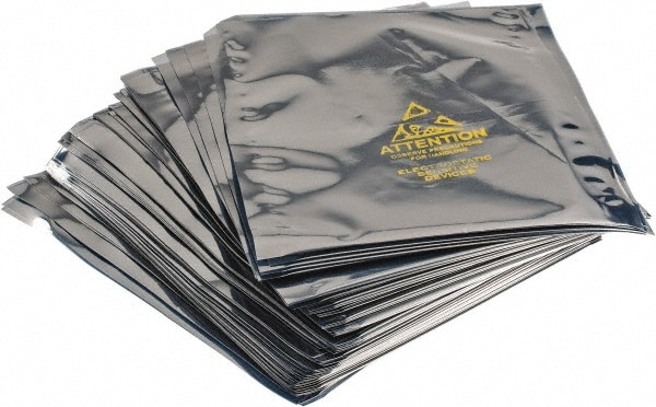 Clear Metalized Static Shield Bag: 3 mil Thick, 6" OAW