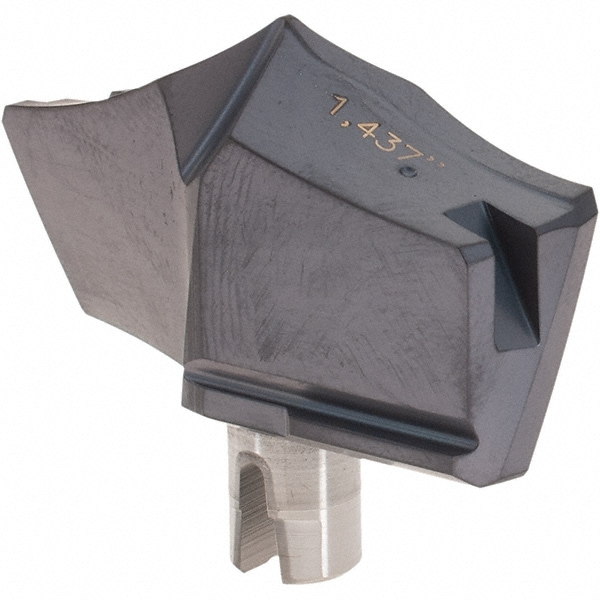 Replaceable Drill Tip: HFP 1437-IQ IC908, 1.4370"/37.00 mm Dia, 137 deg Point, Grade IC908
