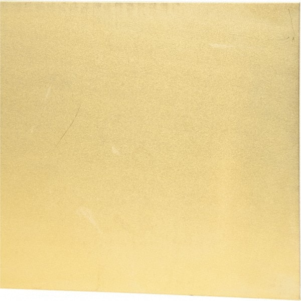 Alinabal 50010011 Shim Stock: 0.032 Thick, 24 Long, 8" Wide, 260 Alloy Laminated Brass 