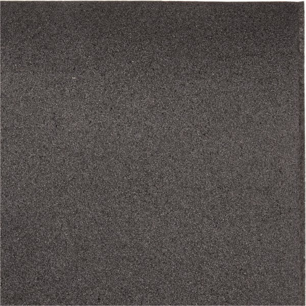 926022-4 Open Cell/Closed Cell Foam Sheet, Polyurethane/Polyethylene, 2  Thick, 24 W X 48 L, Charcoal
