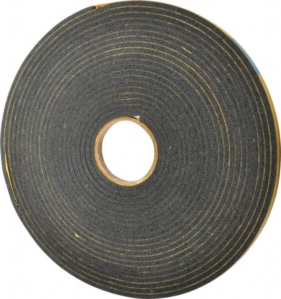 Made in USA 31942436 50 x 1/2" x 1/4" Black Natural Foam Roll Image