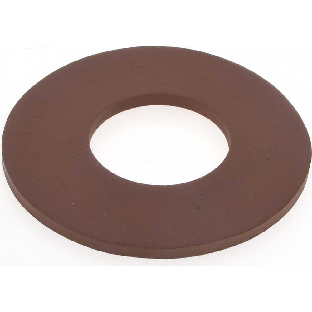 Flange Gasket: For 3/4" Pipe, 1-1/16" ID, 2-1/4" OD, 1/8" Thick, Red Rubber