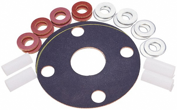Made in USA 31949191 Flange Gasket: For 10" Pipe, 10" ID, 16" OD, 1/8" Thick, Neoprene Rubber Image