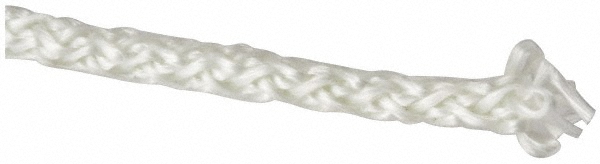 1/16" Dia Fiberglass Rope Gasketing - White, Cut to Length