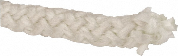 3/8" Dia Fiberglass Rope Gasketing - White, Cut to Length