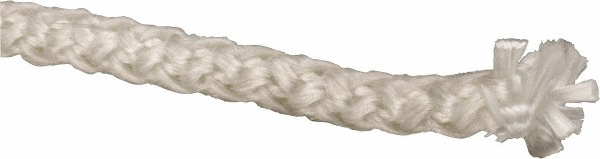 3/16" Dia Fiberglass Rope Gasketing - White, Cut to Length