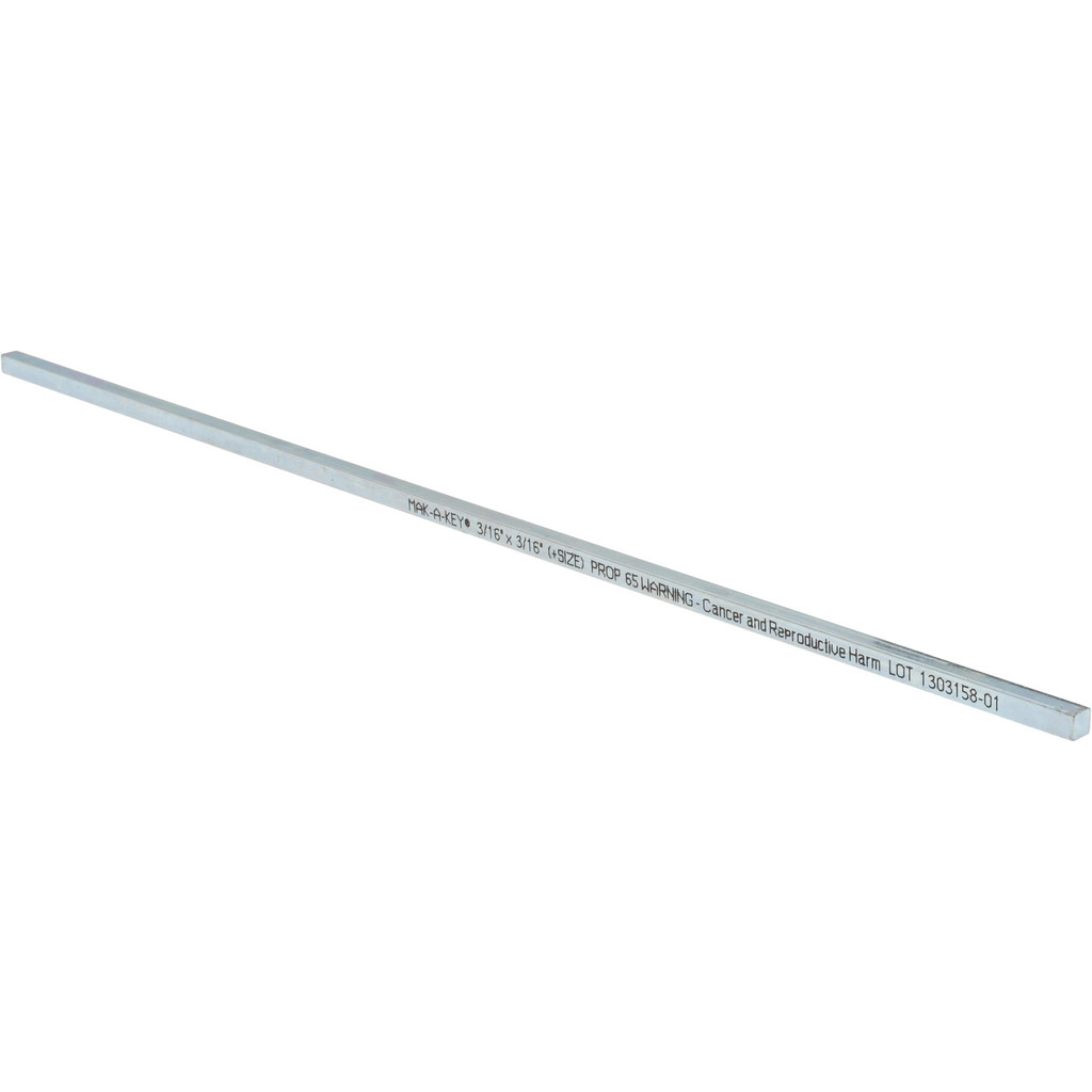 DIY Metal Stock 5/16 X 5/16 X 12 Inch Steel Key Stock - 6 Pack A36 Square Bar For Mechanical Parts & DIY Projects Weldable Steel Bar