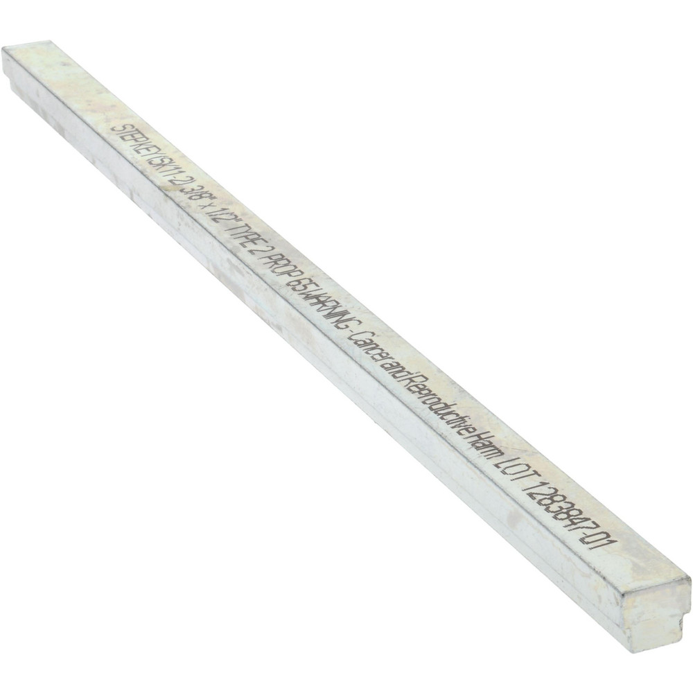 MakAKey Step Key Stock 12" Long, Steel, ZincPlated MSC Direct