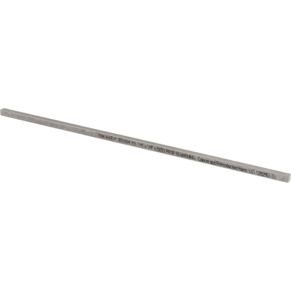 MakAKey Undersized Key Stock 12" Long, Stainless Steel MSC Direct