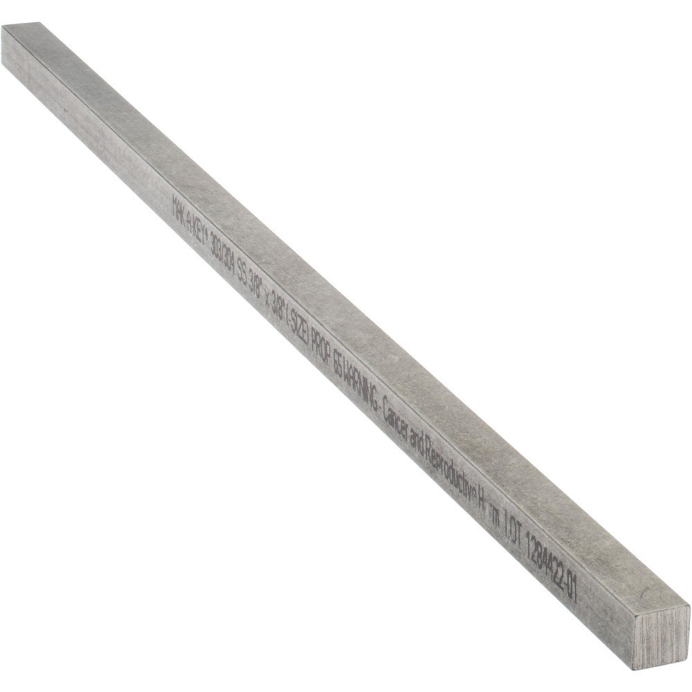 MakAKey Undersized Key Stock 3/8" Wide, 12" Long, Stainless Steel MSC Industrial Supply Co.