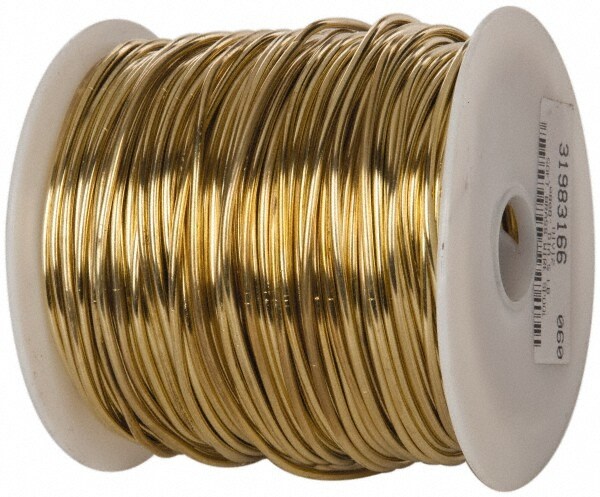 12 Gage, 0.0808 Inch Diameter x 260 Ft. Long, Soft Brass Wire