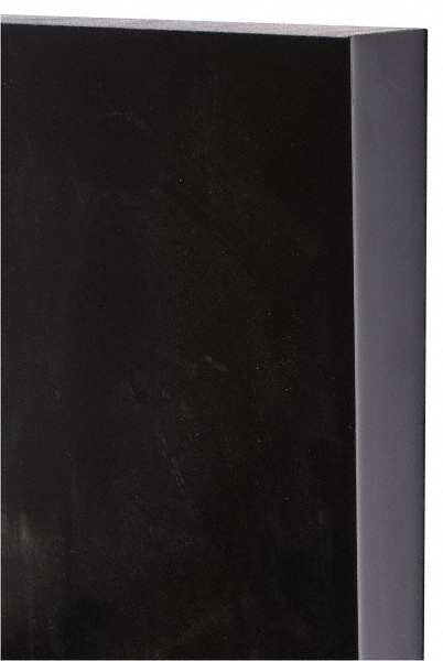 Made in USA SBMP8011306 Plastic Sheet: Polyurethane, 1" Thick, 12" Long, Black Image