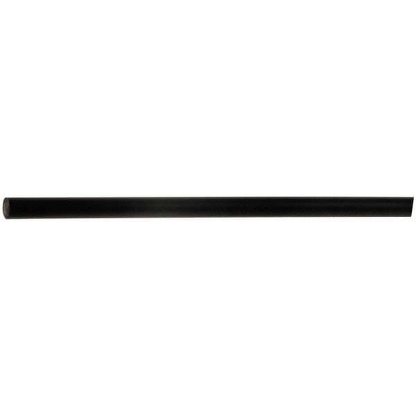 Plastic Rod: Polyurethane, 4' Long, 1/4" Dia, Black