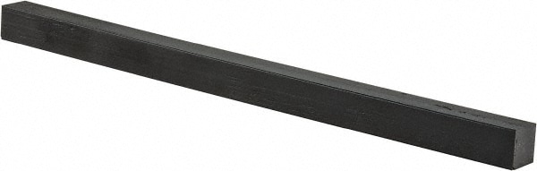 Plastic Bar: Polyurethane, 3/4" Thick, 12" Long, Black