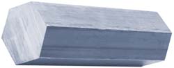 1/2 Inch Width Across Flats x 24 Inch Long, Aluminum Hexagon Bar