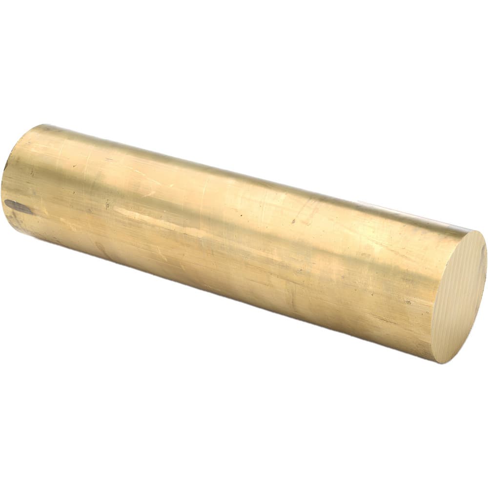 Brass Round Rod: 3 Dia, 12 Long, Alloy 360