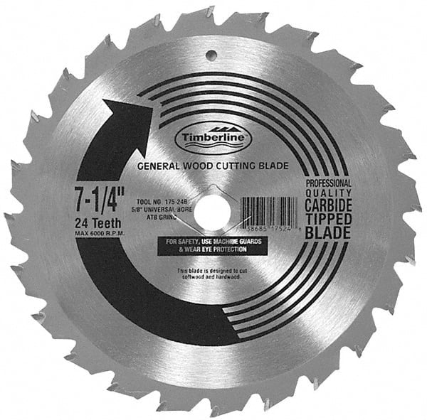 Oshlun SBW-150080 15-Inch 80 Tooth ATB General Purpose Saw Blade With 1-Inch  Arbor 80 Tooth Wood