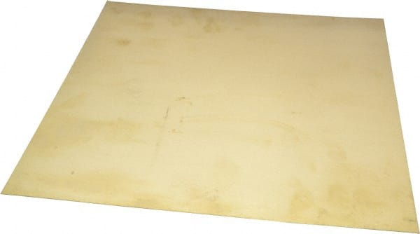 Value Collection XCUFLR071571x1 0.016 Inch Thick x 12 Inch Wide x 12 Inch Long, Brass Sheet 