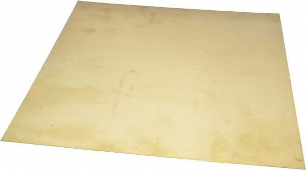 Value Collection XCUFLR071571x1 0.016 Inch Thick x 12 Inch Wide x 12 Inch Long, Brass Sheet Image