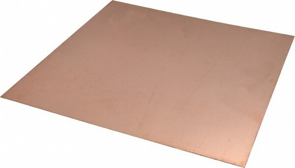 0.027 Inch Thick x 12 Inch Square, Copper Sheet