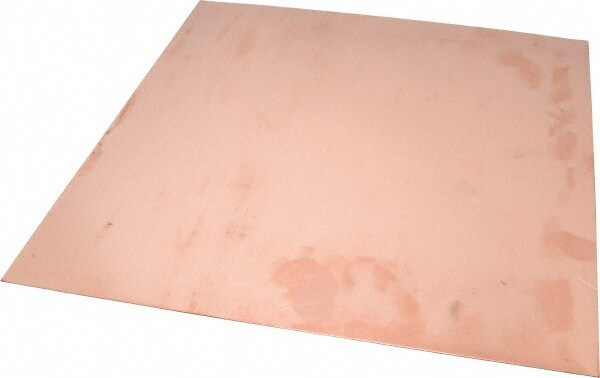 0.032 Inch Thick x 12 Inch Square, Copper Sheet