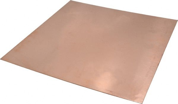 Value Collection XCUFLR071401x1 0.043 Inch Thick x 12 Inch Square, Copper Sheet 