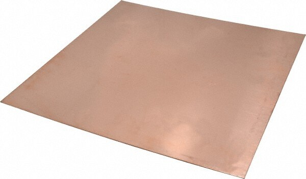 0.043 Inch Thick x 12 Inch Square, Copper Sheet