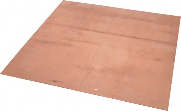 Value Collection XCUFLR071491x1 0.05 Inch Thick x 12 Inch Square, Copper Sheet 