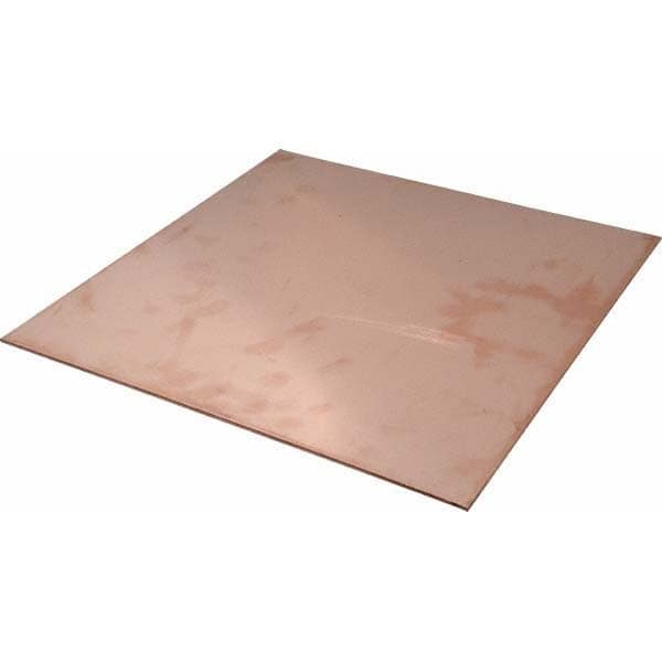 Value Collection CUFLR013741x1 1/4 Inch Thick x 12 Inch Square, Copper Sheet Image