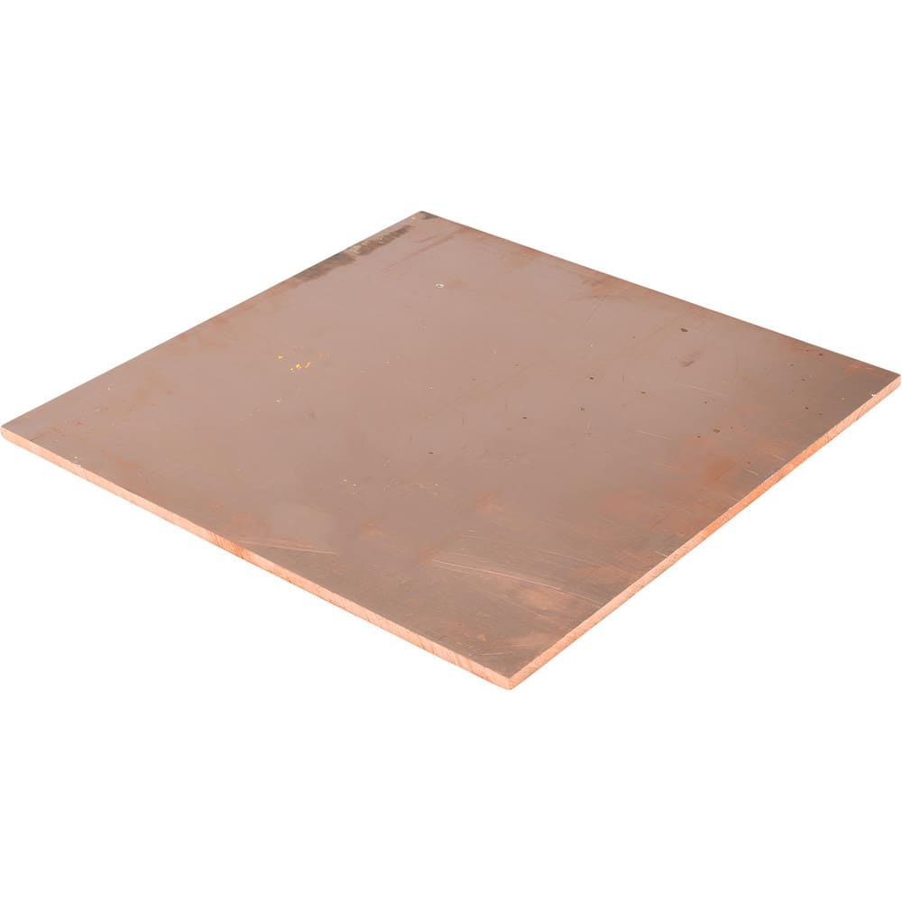 1/4 Inch Thick x 12 Inch Square, Copper Sheet