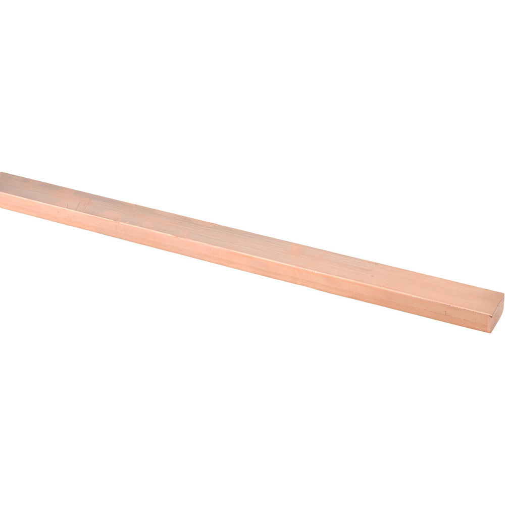 1/2 Inch Thick x 1 Inch Wide x 72 Inch Long, Copper Rectangular Bar - Alloy 110