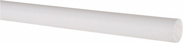 Value Collection 5503135 Plastic Rod: Polytetrafluroethylene, 5 Long, 5/8" Dia, White Image