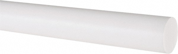 Value Collection 5502984 Plastic Rod: Polytetrafluroethylene, 4 Long, 1" Dia, White Image