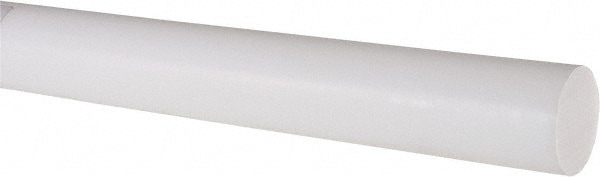 Value Collection 5503031 Plastic Rod: Polytetrafluroethylene, 1 Long, 1-1/4" Dia, White Image