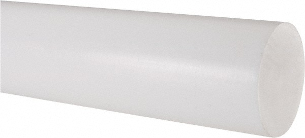 Value Collection 5503054 Plastic Rod: Polytetrafluroethylene, 4 Long, 2-1/2" Dia, White Image