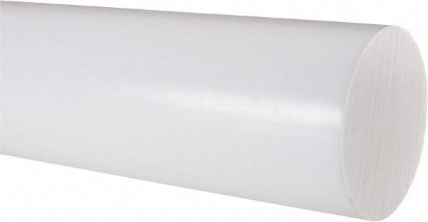 Value Collection 5503061 Plastic Rod: Polytetrafluroethylene, 1 Long, 3" Dia, White Image