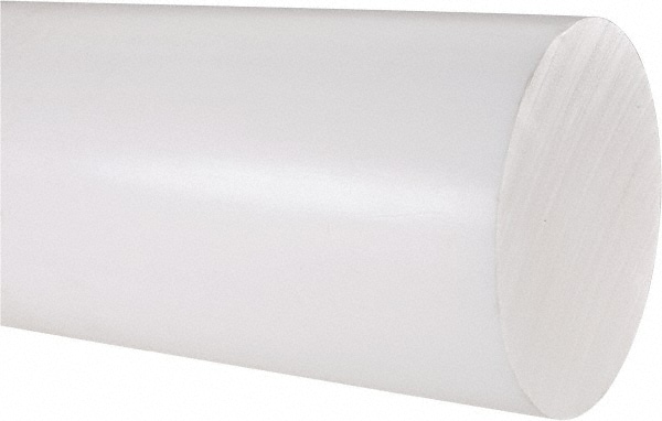 Value Collection 5503110 Plastic Rod: Polytetrafluroethylene, 1 Long, 4" Dia, White Image