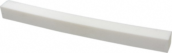 Plastic Bar: Polytetrafluoroethylene (Virgin), 1" Thick, 12" Long, White