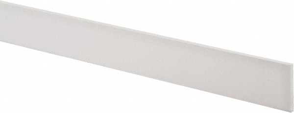 USA Sealing PS-PTFE-220B Plastic Bar: Polytetrafluoroethylene (Virgin), 1/8" Thick, 48" Long, White Image