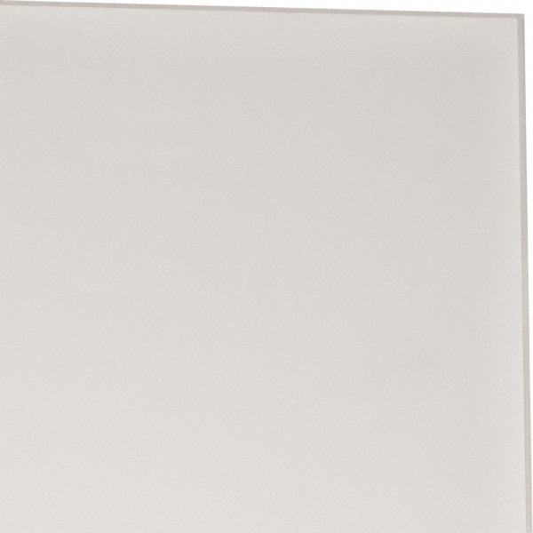 Plastic Bar: Polytetrafluoroethylene (Virgin), 1/8" Thick, 12" Long, White