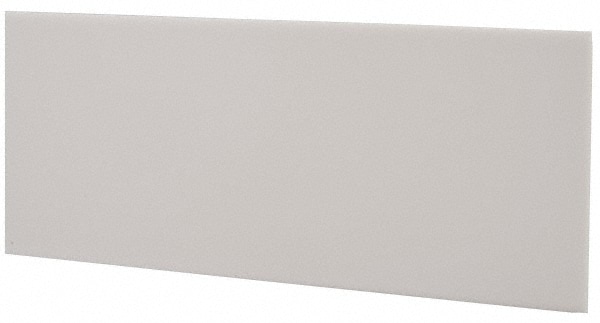 Plastic Bar: Polytetrafluoroethylene (Virgin), 1/8" Thick, 48" Long, White